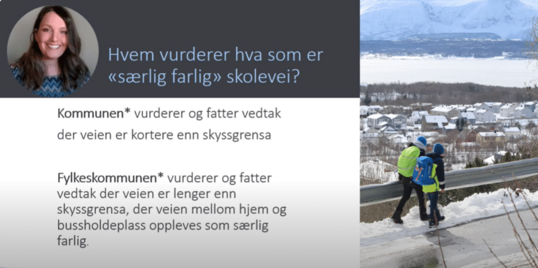 Se webinar om særlig farlig skolevei på Youtube